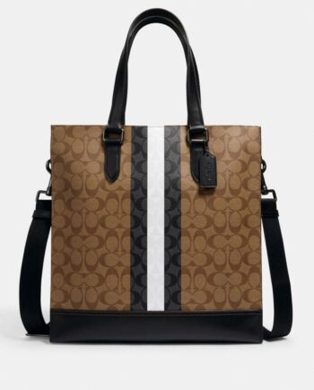 COACH Graham Structured Tote In Signature Canvas With Varsity Stripe price online in Nigeria. Buy COACH Graham Structured Tote In Signature Canvas With Varsity Stripe In Lagos and Abuja Nigeria