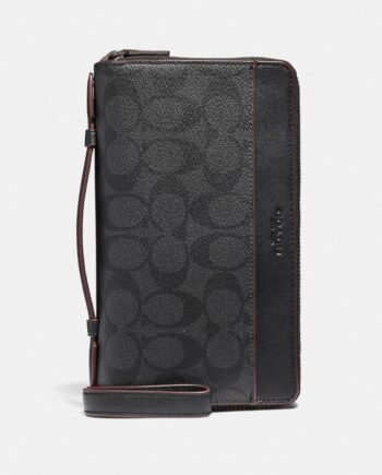 COACH Double Zip Travel Organizer In Signature Canvas Wallet price online in Nigeria. Buy COACH Double Zip Travel Organizer In Signature Canvas In Lagos and Abuja Nigeria. Buy Men’s Wallet and Organizer in Nigeria