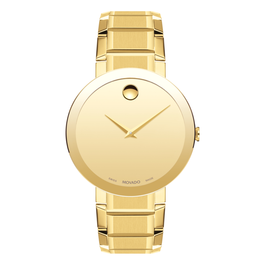 Movado Sapphire Yellow Gold price in Nigeria. Buy , 39 mm yellow gold PVD-finished stainless steel bezel-free case with flat edge-to-edge dark metalized sapphire crystal, gold-toned Museum dial and yellow gold PVD-finished stainless steel bracelet in Lagos and Abuja Nigeria