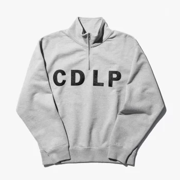 CDLP Heavy Terry Half-Zip Sweatshirt Grey Melange in Nigeria. Buy Original T Shirt in Lagos Abuja Port Harcourt Jos Kaduna Kano Nigeria