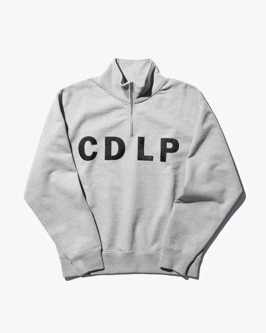 CDLP Heavy Terry Half-Zip Sweatshirt Grey Melange in Nigeria. Buy Original T Shirt in Lagos Abuja Port Harcourt Jos Kaduna Kano Nigeria