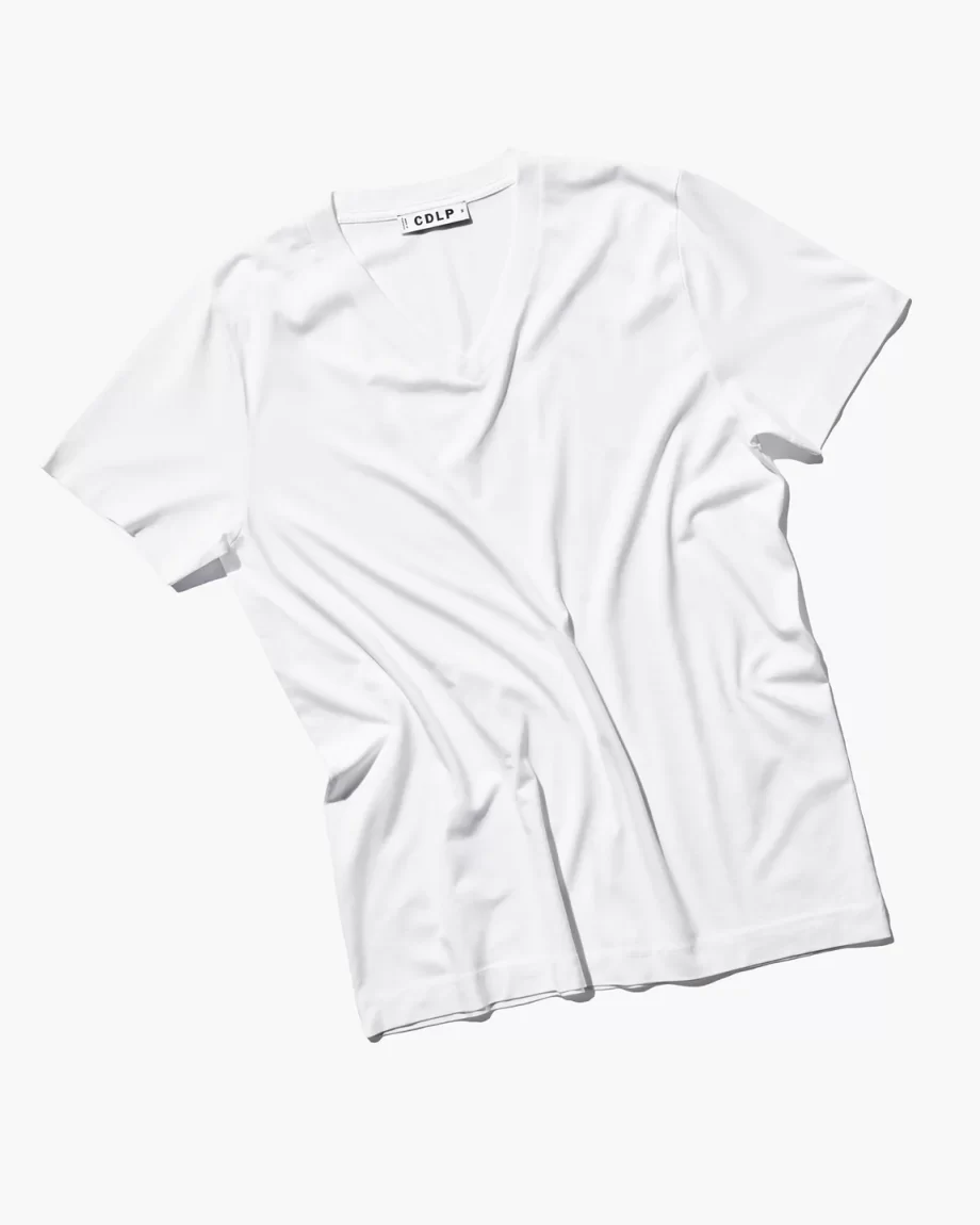 CDLP Midweight V-Neck T-Shirt White in Nigeria. Buy Original T Shirt in Lagos Abuja Port Harcourt Jos Kaduna Kano Nigeria